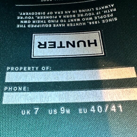 NWOT Hunter Original Tall Rain Boot - Size 9 - Hunter Green - Picture 7 of 9